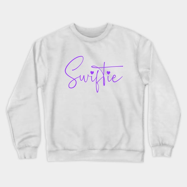 Swiftie - Purple Crewneck Sweatshirt by SwiftLyrics